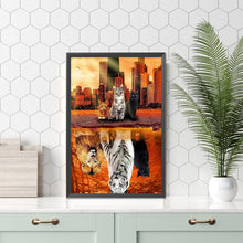 Load image into Gallery viewer, Reflection Animals 20*30CM (canvas) Full Square Drill Diamond Painting

