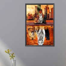 Load image into Gallery viewer, Reflection Animals 20*30CM (canvas) Full Square Drill Diamond Painting
