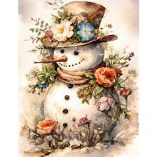 Load image into Gallery viewer, Flowers Snowman 30*40CM (canvas) Full Square Drill Diamond Painting
