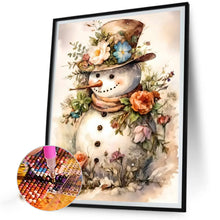 Load image into Gallery viewer, Flowers Snowman 30*40CM (canvas) Full Square Drill Diamond Painting
