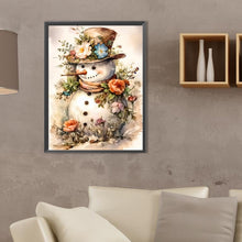 Load image into Gallery viewer, Flowers Snowman 30*40CM (canvas) Full Square Drill Diamond Painting

