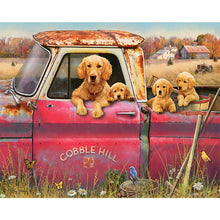 Load image into Gallery viewer, Puppy In Car 50*40CM (canvas) Full Square Drill Diamond Painting
