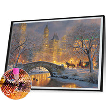 Load image into Gallery viewer, City Winter Scene 50*40CM (canvas) Full Square Drill Diamond Painting
