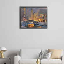 Load image into Gallery viewer, City Winter Scene 50*40CM (canvas) Full Square Drill Diamond Painting
