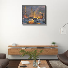 Load image into Gallery viewer, City Winter Scene 50*40CM (canvas) Full Square Drill Diamond Painting
