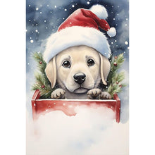 Load image into Gallery viewer, Christmas Puppy 40*60CM (canvas) Full Round Drill Diamond Painting
