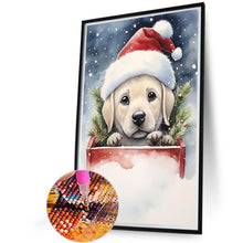Load image into Gallery viewer, Christmas Puppy 40*60CM (canvas) Full Round Drill Diamond Painting
