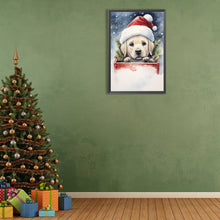 Load image into Gallery viewer, Christmas Puppy 40*60CM (canvas) Full Round Drill Diamond Painting
