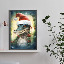 Load image into Gallery viewer, Christmas Crocodile 40*60CM (canvas) Full Round Drill Diamond Painting
