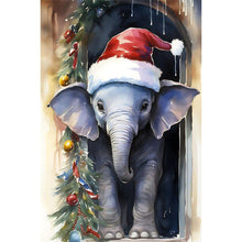 Load image into Gallery viewer, Christmas Elephant 40*60CM (canvas) Full Round Drill Diamond Painting

