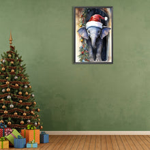 Load image into Gallery viewer, Christmas Elephant 40*60CM (canvas) Full Round Drill Diamond Painting
