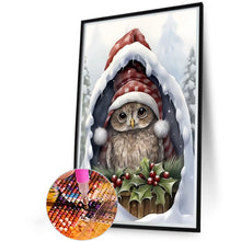 Load image into Gallery viewer, Christmas Baby Owl 40*60CM (canvas) Full Round Drill Diamond Painting
