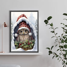 Load image into Gallery viewer, Christmas Baby Owl 40*60CM (canvas) Full Round Drill Diamond Painting
