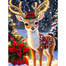 Load image into Gallery viewer, Christmas Deer 30*40CM (canvas) Full AB Round Drill Diamond Painting

