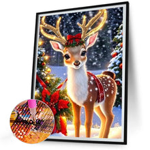 Load image into Gallery viewer, Christmas Deer 30*40CM (canvas) Full AB Round Drill Diamond Painting

