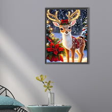 Load image into Gallery viewer, Christmas Deer 30*40CM (canvas) Full AB Round Drill Diamond Painting

