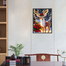 Load image into Gallery viewer, Christmas Deer 30*40CM (canvas) Full AB Round Drill Diamond Painting
