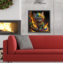 Load image into Gallery viewer, Cat 30*30CM (canvas) Full Round Drill Diamond Painting
