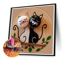 Load image into Gallery viewer, Cat 30*30CM (canvas) Full Round Drill Diamond Painting
