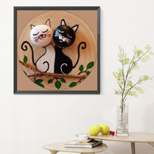 Load image into Gallery viewer, Cat 30*30CM (canvas) Full Round Drill Diamond Painting
