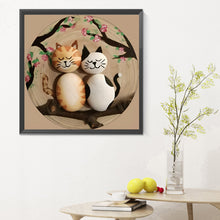 Load image into Gallery viewer, Cat 30*30CM (canvas) Full Round Drill Diamond Painting
