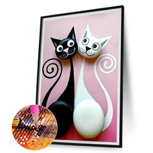 Load image into Gallery viewer, Cat 30*45CM (canvas) Full Round Drill Diamond Painting
