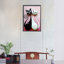 Load image into Gallery viewer, Cat 30*45CM (canvas) Full Round Drill Diamond Painting
