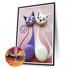 Load image into Gallery viewer, Cat 30*45CM (canvas) Full Round Drill Diamond Painting
