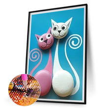 Load image into Gallery viewer, Cat 30*45CM (canvas) Full Round Drill Diamond Painting
