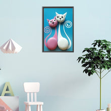 Load image into Gallery viewer, Cat 30*45CM (canvas) Full Round Drill Diamond Painting
