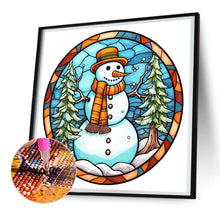 Load image into Gallery viewer, Winter Snowman 30*30CM (canvas) Full Round Drill Diamond Painting
