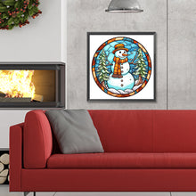 Load image into Gallery viewer, Winter Snowman 30*30CM (canvas) Full Round Drill Diamond Painting
