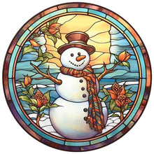 Load image into Gallery viewer, Winter Snowman 30*30CM (canvas) Full Round Drill Diamond Painting
