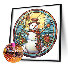 Load image into Gallery viewer, Winter Snowman 30*30CM (canvas) Full Round Drill Diamond Painting
