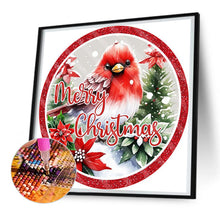 Load image into Gallery viewer, Merry Christmas Cardinal 30*30CM (canvas) Full Round Drill Diamond Painting
