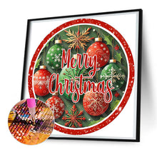 Load image into Gallery viewer, Merry Christmas Light Ball 30*30CM (canvas) Full Round Drill Diamond Painting
