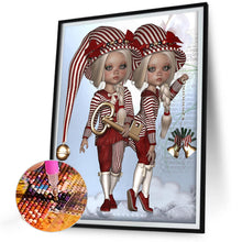 Load image into Gallery viewer, Twin Big-Eyed Dolls 30*40CM (canvas) Full Round Drill Diamond Painting
