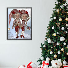 Load image into Gallery viewer, Twin Big-Eyed Dolls 30*40CM (canvas) Full Round Drill Diamond Painting
