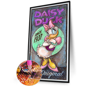Daisy Duck 30*55CM (canvas) Full Round Drill Diamond Painting
