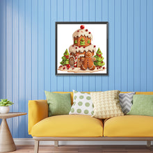 Load image into Gallery viewer, Christmas Gingerbread Cookie House 30*30CM (canvas) Partial Special-Shaped Drill Diamond Painting
