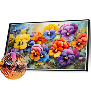 Flower Cluster Bouquet 40*30CM (canvas) Full Square Drill Diamond Painting