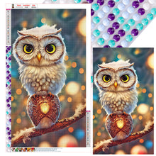 Load image into Gallery viewer, Big Eyed Owl 40*70CM (canvas) Full Round Drill Diamond Painting
