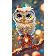 Load image into Gallery viewer, Big Eyed Owl 40*70CM (canvas) Full Round Drill Diamond Painting
