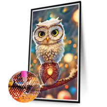 Load image into Gallery viewer, Big Eyed Owl 40*70CM (canvas) Full Round Drill Diamond Painting

