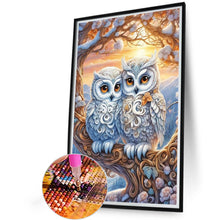 Load image into Gallery viewer, Owl And Baby Owl 40*60CM (canvas) Full Round Drill Diamond Painting
