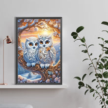 Load image into Gallery viewer, Owl And Baby Owl 40*60CM (canvas) Full Round Drill Diamond Painting
