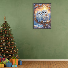 Load image into Gallery viewer, Owl And Baby Owl 40*60CM (canvas) Full Round Drill Diamond Painting
