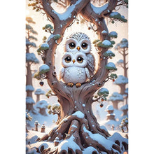 Load image into Gallery viewer, Owl And Baby Owl 40*60CM (canvas) Full Round Drill Diamond Painting
