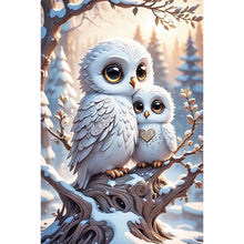Load image into Gallery viewer, Owl And Baby Owl 40*60CM (canvas) Full Round Drill Diamond Painting

