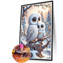 Load image into Gallery viewer, Owl And Baby Owl 40*60CM (canvas) Full Round Drill Diamond Painting
